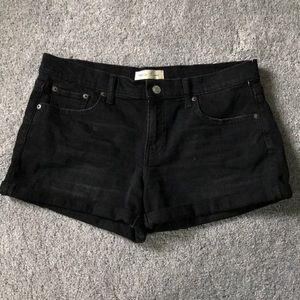 Black denim gap shorts